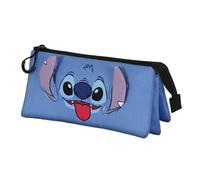 Lilo et Stitch Cool-Trousse Triple, Bleu, 23 x 11 cm
