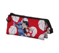 Lilo et Stitch Kiss-Trousse Triple, Rouge, 23 x 11 cm