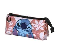 Lilo et Stitch Maui-Trousse Triple Fan 2.0, Rose