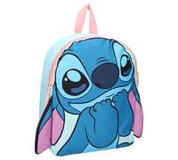 Lilo et Stitch Sac à dos 3D STITCH Fluffy Friends de Disney - Sac à dos pour enfants | école maternelle - Couleur bleu rose - dimensions 32 x 26 x 11 cm