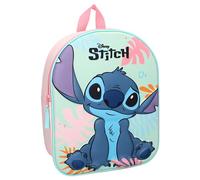 VadoBag Sac à dos école maternelle Lilo et Stitch 3D Sweet But Spacey Disney Bleu/rose 32×26×11 cm
