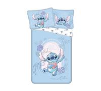 Jerry Fabrics Parure de lit Lilo & Stitch Wave 100% coton doux respirant 140x200+70x90