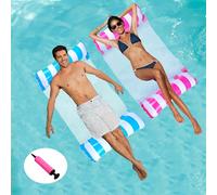 Lilo Lot de 2 flotteurs gonflables pour piscine, hamac 4 en 1, chaise et hamac et piscine flottante, avec pompe à air