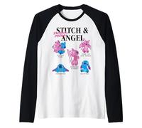 Lilo & Stitch And Angel Perfect Match Valentine Manche Raglan