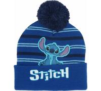 Lilo & Stitch Bonnet avec pompon Bonnet d'hiver Couvre-chef pour enfants One Size Bleu