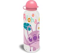 Lilo & Stitch Bouteille d'eau pour enfants 500 ml - Bouteille en aluminium pour le sport et les loisirs, l'école - Beige