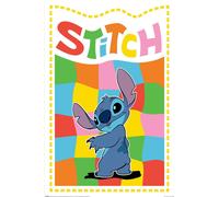Lilo & Stitch Chequered Disney Film Poster Impression taille 61x91,5 cm sans accessoires