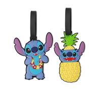 Lilo & Stitch Disney 2 Piece Luggage Tags VT700369L.PH, Red, Black & White, One Size