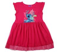 Lilo & Stitch, Ensemble 2 Pièces, Robe, Haut et Jupe, Enfants, (2 à 8 Ans), Fille, Doux, Mignon, Chaud, Shirt, Short, Modèle LIL36-0693 S1-5A