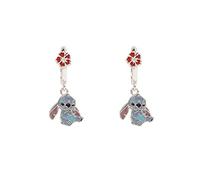 Lilo & Stitch Flower Stitch Unisexe Bijou d'oreille couleur argent