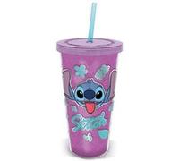 LILO STITCH GOBELET PURPLE GLITTER PAILLE STITCH 560ML Multicolore