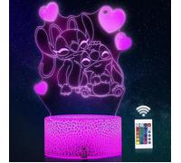 Lilo Stitch lampe 3d Illusion Led Tactil Maison Enfant De Decoration Chambre Stitch Veilleuse Lampe De Table Gadgets Cadeau Noel