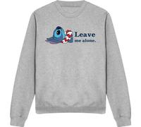 Lilo & Stitch - "Leave Me Alone" Sweatshirt für Herren/Damen Uni TV4788 (M) (Sport Heide)