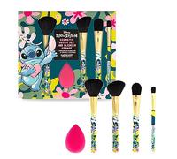 Lilo & Stitch Lot de 4 pinceaux de maquillage avec éponge mélangeur Disney | MAD Beauty | Cadeaux mignons et soins personnels pour les fans