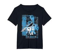 Lilo & Stitch Manga Jump T-Shirt, Femme Grandes tailles, Noir, 3X