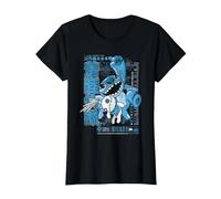 Lilo & Stitch Manga Jump T-Shirt, Femme, Noir, XL