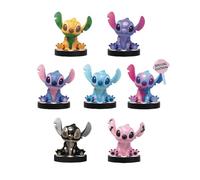 Lilo & Stitch Mini Egg Attack - Lot de 6 Figurines - 10 cm - Stitch Mashup Series Assorti