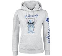 Lilo & Stitch Ohana Femme Sweat-Shirt à Capuche Gris XL