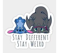 Lilo & Stitch Ohana Sticker mural en vinyle pour pare-chocs d'ordinateur portable