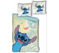 Aymax! Parure Disney Stitch – 100% coton, housse de couette réversible 140x200 cm + taie 65x65 cm