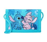 Lilo & Stitch - Portefeuille pour enfant - 9 x 13 cm - Avec fermeture éclair - Cadeau pour garçons et filles, bleu, 8 X 13 Centimeters, Poche tour de cou