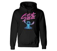 Lilo & Stitch Script Homme Sweat-Shirt à Capuche Noir 3XL