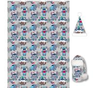 Lilo & Stitch Set de couvertures douillettes 100x140 cm Couverture moelleuse & bonnet chaud