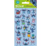 Lilo & Stitch (Stitch & Angel) Lot de 25 autocollants réutilisables en papier
