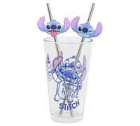 Lilo & Stitch Stitch Verre avec pailles 485 ml