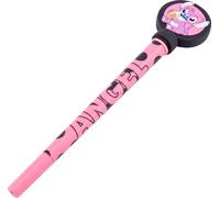 Lilo & Stitch - Stylo et topper "Make Waves" PM11970 (16 cm x 4 cm x 1,3 cm) (rose/noir)