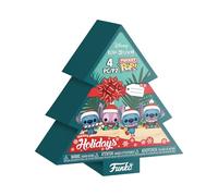 Funko - Figurine Pocket Pop Stitch Holiday - Pack de 4 porte-clés Tree Box - Multicolore A
