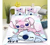 Lilo Und Stitch Parure De Lit Stitch X Cm En Microfibre Impression D Et Taie D'oreiller Anime (, Simple X Cm)