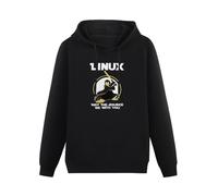 LILOCKFRESH Kpz Linux May The Source Be with You Hoody Men Cotton Penguin Programmer Developer Programming Hoodie Coding Nerd Coder Hoodie Tops Size M