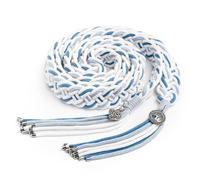 LILOU Cordon de Fixation pour C?r?monie de Mariage en Coton Naturel Lasso de Mariage Fait Main Bleu