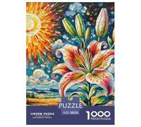 Lily 1000 Pieces Fleur Puzzle pour Adulte Jeu D'Intelligence De l'art De La DécoRation Moderne Adultes Enfants 38x26cm/1000pcs