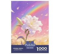 Lily 1000 Pieces Fleur Puzzle pour Adulte Qualité Supérieure Jeu Cadeau Unique Adultes Enfants 70x50cm/1000pcs