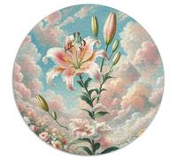 Lily 1000 Pièces Puzzle Rond Adultes Et Enfants Encastrement Qualité Supérieure Impossible Difficile Entertainment Artist' Art Relaxation 1000pcs (67.5x67.5cm)