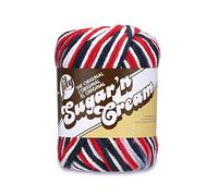 Lily+2 Lily Sugar'n Cream Fil à Tricoter, Red White & Blue, 2 oz