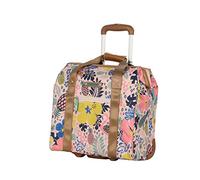 Lily Bloom Designer Under The Seat Tote Cabin Luggage Collection - Sac à Main à Motif pour Femme - Valise légère avec 2 Roues à roulettes - 38,1 cm, Cabine Rose, Carry-on 15 inch, Sac de Transport à