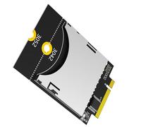 Lily Brown Adaptateur convertisseur de carte mémoire vers clé B. Échange de données efficace pour les photographes et les experts informatiques