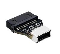 Lily Brown Adaptateur USB 3.0 19 broches/20 broches vers type E TypeC pour carte mère Connecteur de carte d'extension 20 broches
