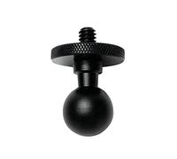 Lily Brown Clip adaptateur de tête en alliage d'aluminium de 17 mm pour appareil photo 10, 9, 8, support de montage automatique de voiture à vis 1/4 de 17 mm, support de téléphone de base