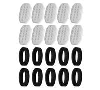 Lily Brown Lot de 10 filtres de rechange pour fontaine à eau pour animaux de compagnie - Améliorent le filtre à eau et l'éponge de rechange