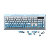 Lily Brown Lot de 116 touches rétroéclairées pour claviers mécaniques avec motif neige Translucide 5 côtés Sublimé par la chaleur