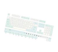 Lily Brown Lot de 137 touches ergonomiques XDA sublimation de la hauteur - Thème menthe unique - Améliore la saisie pour claviers mécaniques