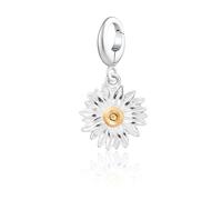 Lily Charmed Charm en argent sterling 925 Motif marguerite