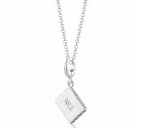 Lily Charmed Collier à breloques biscuit pour femme | Options en argent sterling ou plaqué or | Breloque compatible avec tous les bracelets et colliers principaux | Design britannique | Cadeau pour
