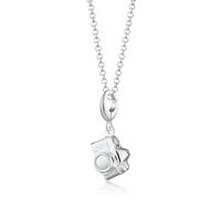 Lily Charmed Collier vintage en argent sterling 925 avec chaîne de 45,7 cm ou pendentif d'appareil photo en argent plaqué or 18 carats, Métal, Pas de gemme