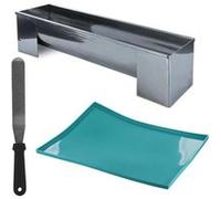 Lily Cook - Coffret atelier bûche avec moule et plaque à génoise Bleu G