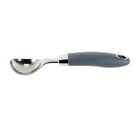 Lily cook - KP0061 Cuillère à Glace en INOX Ergonomique - Conçue pour Servir des Boules de Glace - Melon ou Desserts - Facile à Nettoyer - 215 cm - Noir Argent